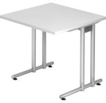 HAMMERBACHER Schreibtisch VNS08/W/S weiß