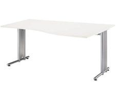 HAMMERBACHER Schreibtisch VNS18/W/S weiß