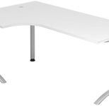 HAMMERBACHER Schreibtisch VFS82/W/S weiß