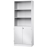 HAMMERBACHER Regalschrank V6770, V6770/W/W/SG weiß
