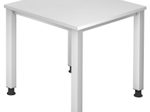HAMMERBACHER höhenverstellbarer Schreibtisch VQS08/W/S weiß