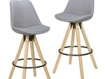 WOHNLING Barhocker WL5.047 grau