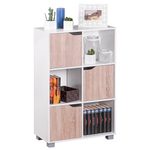 WOHNLING Regalschrank weiß/eiche