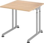 HAMMERBACHER höhenverstellbarer Schreibtisch VZS08/E/S eiche