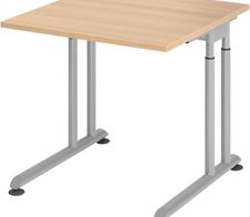 HAMMERBACHER höhenverstellbarer Schreibtisch VZS08/E/S eiche