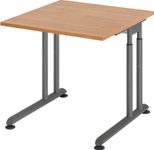 HAMMERBACHER höhenverstellbarer Schreibtisch VZS08/N/G nussbaum