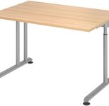 HAMMERBACHER höhenverstellbarer Schreibtisch VZS12/E/S eiche