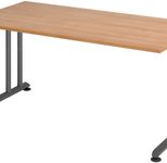 HAMMERBACHER höhenverstellbarer Schreibtisch VZS16/N/G nussbaum