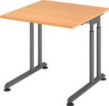 HAMMERBACHER höhenverstellbarer Schreibtisch VZS08/6/G buche