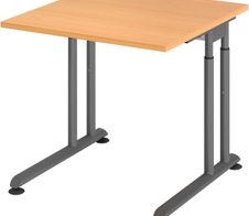 HAMMERBACHER höhenverstellbarer Schreibtisch VZS08/6/G buche