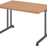 HAMMERBACHER höhenverstellbarer Schreibtisch VZS12/N/G nussbaum