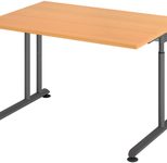 HAMMERBACHER höhenverstellbarer Schreibtisch VZS12/6/G buche