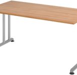 HAMMERBACHER höhenverstellbarer Schreibtisch VZS16/N/S nussbaum