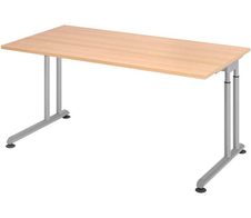 HAMMERBACHER höhenverstellbarer Schreibtisch VZS16/E/S eiche