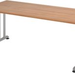 HAMMERBACHER höhenverstellbarer Schreibtisch VZS19/N/S nussbaum