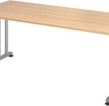 HAMMERBACHER höhenverstellbarer Schreibtisch VZS19/E/S eiche