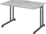 HAMMERBACHER höhenverstellbarer Schreibtisch VZS12/M/G beton