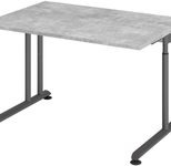 HAMMERBACHER höhenverstellbarer Schreibtisch VZS12/M/G beton