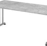 HAMMERBACHER höhenverstellbarer Schreibtisch VZS19/M/S beton