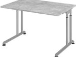 HAMMERBACHER höhenverstellbarer Schreibtisch VZS12/M/S beton