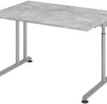 HAMMERBACHER höhenverstellbarer Schreibtisch VZS12/M/S beton