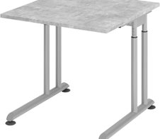 HAMMERBACHER höhenverstellbarer Schreibtisch VZS08/M/S beton