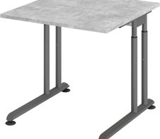 HAMMERBACHER höhenverstellbarer Schreibtisch VZS08/M/G beton