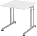 HAMMERBACHER höhenverstellbarer Schreibtisch VZS08/W/S weiß