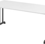 HAMMERBACHER höhenverstellbarer Schreibtisch VZS19/W/G weiß