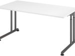 HAMMERBACHER höhenverstellbarer Schreibtisch VZS16/W/G weiß