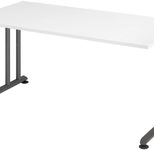 HAMMERBACHER höhenverstellbarer Schreibtisch VZS16/W/G weiß