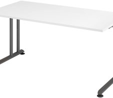 HAMMERBACHER höhenverstellbarer Schreibtisch VZS16/W/G weiß