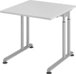 HAMMERBACHER höhenverstellbarer Schreibtisch VZS08/5/S lichtgrau