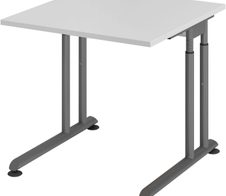 HAMMERBACHER höhenverstellbarer Schreibtisch VZS08/5/G lichtgrau