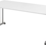 HAMMERBACHER höhenverstellbarer Schreibtisch VZS19/W/S weiß