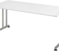 HAMMERBACHER höhenverstellbarer Schreibtisch VZS19/W/S weiß