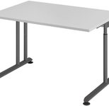 HAMMERBACHER höhenverstellbarer Schreibtisch VZS12/5/G lichtgrau