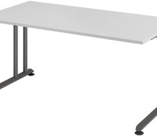 HAMMERBACHER höhenverstellbarer Schreibtisch VZS16/5/G lichtgrau