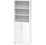 HAMMERBACHER Regalschrank 968T3, V968T3/W/W/BS weiß