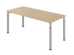 HAMMERBACHER höhenverstellbarer Schreibtisch VYS19/E/S eiche