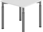 HAMMERBACHER höhenverstellbarer Schreibtisch VYS08/5/G lichtgrau