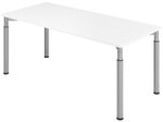 HAMMERBACHER höhenverstellbarer Schreibtisch VYS19/W/S weiß