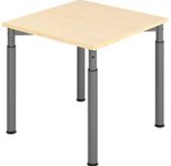 HAMMERBACHER höhenverstellbarer Schreibtisch VYS08/3/G ahorn