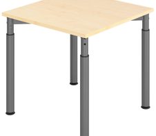 HAMMERBACHER höhenverstellbarer Schreibtisch VYS08/3/G ahorn