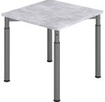 HAMMERBACHER höhenverstellbarer Schreibtisch VYS08/M/G beton