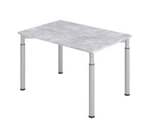 HAMMERBACHER höhenverstellbarer Schreibtisch VYS12/M/S beton