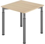 HAMMERBACHER höhenverstellbarer Schreibtisch VYS08/E/G eiche