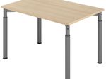 HAMMERBACHER höhenverstellbarer Schreibtisch VYS12/E/G eiche