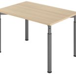 HAMMERBACHER höhenverstellbarer Schreibtisch VYS12/E/G eiche