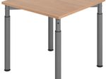 HAMMERBACHER höhenverstellbarer Schreibtisch VYS08/N/G nussbaum